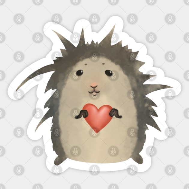 Hedgehog Sticker by kozinoart